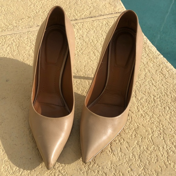 Givenchy Shoes - Matte Nude Givenchy Gold Accent Stiletto Pumps 37